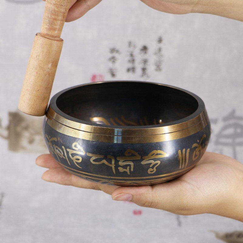 Tibetan Singing Bowl Decorative-wall-dishes Home Decoration Decorative Xizang Sacrifice Sacred Dharma Monks Lama