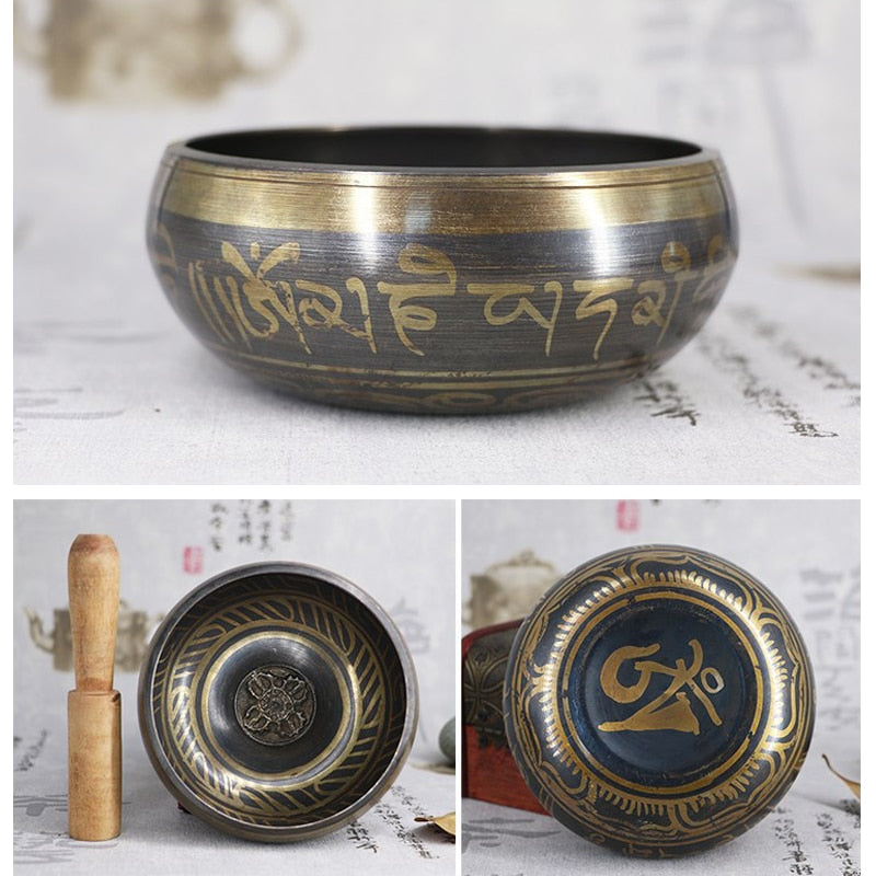 Tibetan Singing Bowl Decorative-wall-dishes Home Decoration Decorative Xizang Sacrifice Sacred Dharma Monks Lama