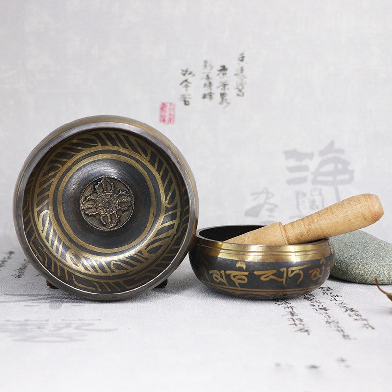 Tibetan Singing Bowl Decorative-wall-dishes Home Decoration Decorative Xizang Sacrifice Sacred Dharma Monks Lama