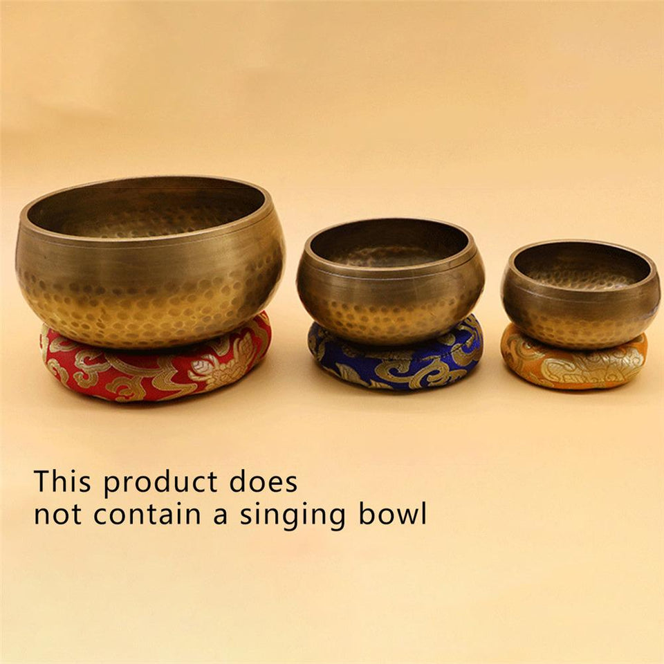 Tibetan Singing Bowl Mat Himalayan Hand Hammered Chakra Meditation Religion Belief Buddhist Supplies Home Decoration S2