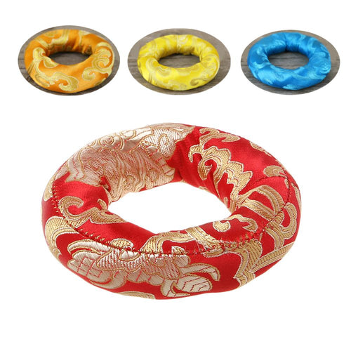 Tibetan Singing Bowl Mat Religion Belief Buddhist Supplies Home Decoration Color Random delivery 8/10/12cm