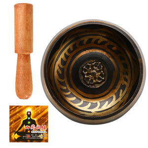 Tibetan Singing Bowl Meditation Buddhism Bell Hand Hammered Buddhist Brass Bowl Yoga Copper Chakra Healing Spiritual Gift