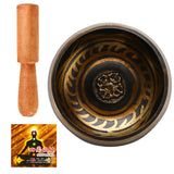 Tibetan Singing Bowl Meditation Buddhism Bell Hand Hammered Buddhist Brass Bowl Yoga Copper Chakra Healing Spiritual Gift