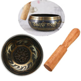 Tibetan Singing Bowl Meditation Buddhism Bell Hand Hammered Buddhist Brass Bowl Yoga Copper Chakra Healing Spiritual Gift