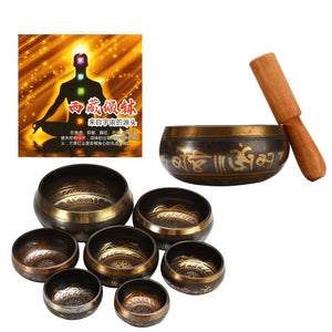 Tibetan Singing Bowl Meditation Buddhism Bell Hand Hammered Buddhist Brass Bowl Yoga Copper Chakra Healing Spiritual Gift