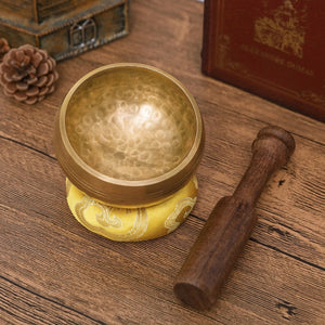 Tibetan Singing Bowl Nepalese Buddha Meditation Bowl Kits With Mallet Sticker Cushion For Chakra Healing Prayer Yoga Relaxation