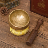 Tibetan Singing Bowl Nepalese Buddha Meditation Bowl Kits With Mallet Sticker Cushion For Chakra Healing Prayer Yoga Relaxation