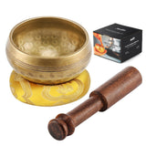 Tibetan Singing Bowl Nepalese Buddha Meditation Bowl Kits With Mallet Sticker Cushion For Chakra Healing Prayer Yoga Relaxation