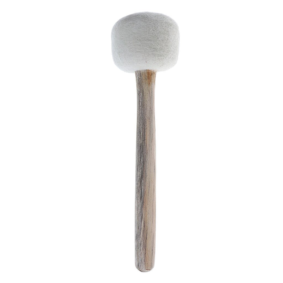 Tibetan Singing Bowl Striker Handmade Felted Wooden Mallet, 3 Size