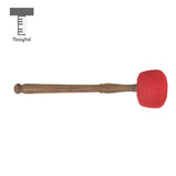 Tooyful Handmade Wool Felt Hammer Mallet Stick Wood Handle Tibetan Buddhist Meditation Singing Bowl Accessory 29cm/11.41inch
