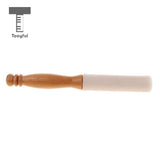 Tooyful Rubber Mallet Stick Beater Wood Handle Musical Pyramid Mallet Tool Crystal Singing Bowl Accessory 24.2cm/9.52inch
