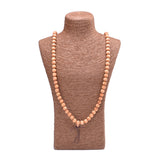 Wood Bracelet 108 Mala Yoga Necklace Buddha Charm Prayer Healing Elastic Natural Fragrance Beaded Bracelet For Women Men Gift