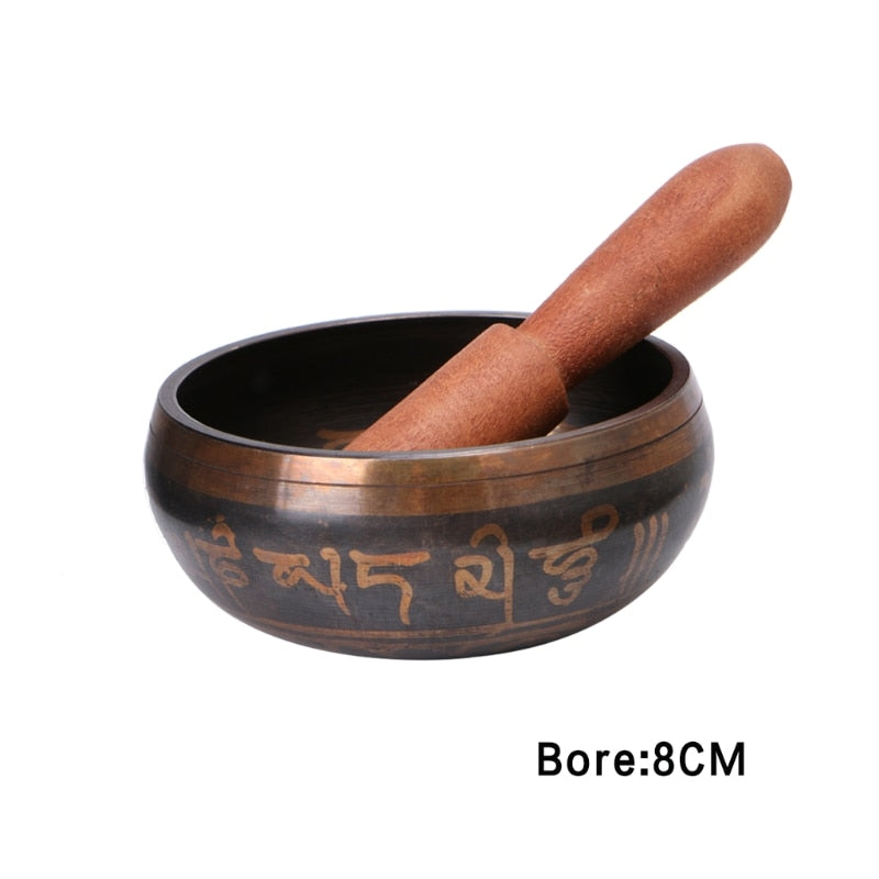 Yoga Tibetan Singing Bowl Himalayan Hand Hammered Chakra Meditation Religion Belief Buddhist supplies Home Decoration Crafts