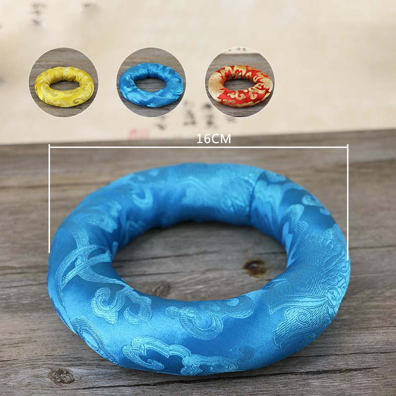Yoga Tibetan Singing Bowl Mat Hand Hammered Yoga Singing Meditation Bowl Mat Buddhism Gift Home Decorative Crafts