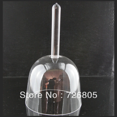 Clear Crystal singing handle bowl 5th octave any one musical note C C# D D# E F F# G G# A A# B C6