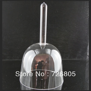 Clear Crystal singing handle bowl 5th octave any one musical note C C# D D# E F F# G G# A A# B C6
